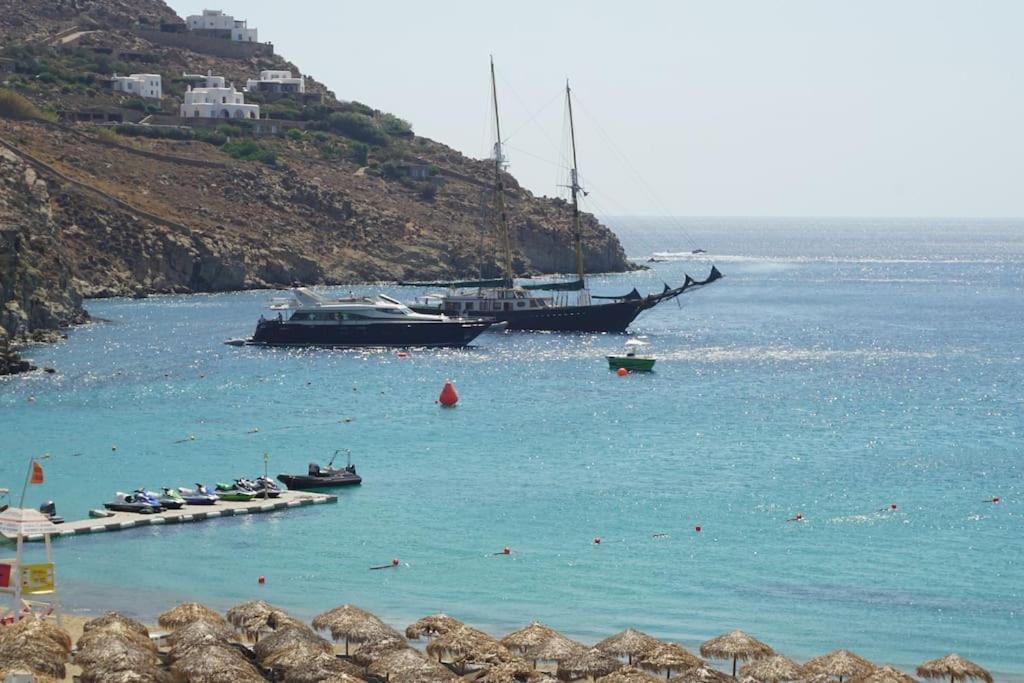 1Path Wave Mykonos Super Paradise Beach House Mykonos Town Buitenkant foto