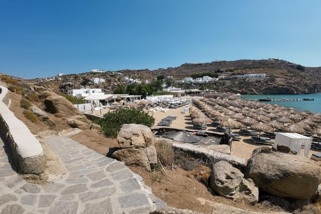 1Path Wave Mykonos Super Paradise Beach House Mykonos Town Buitenkant foto