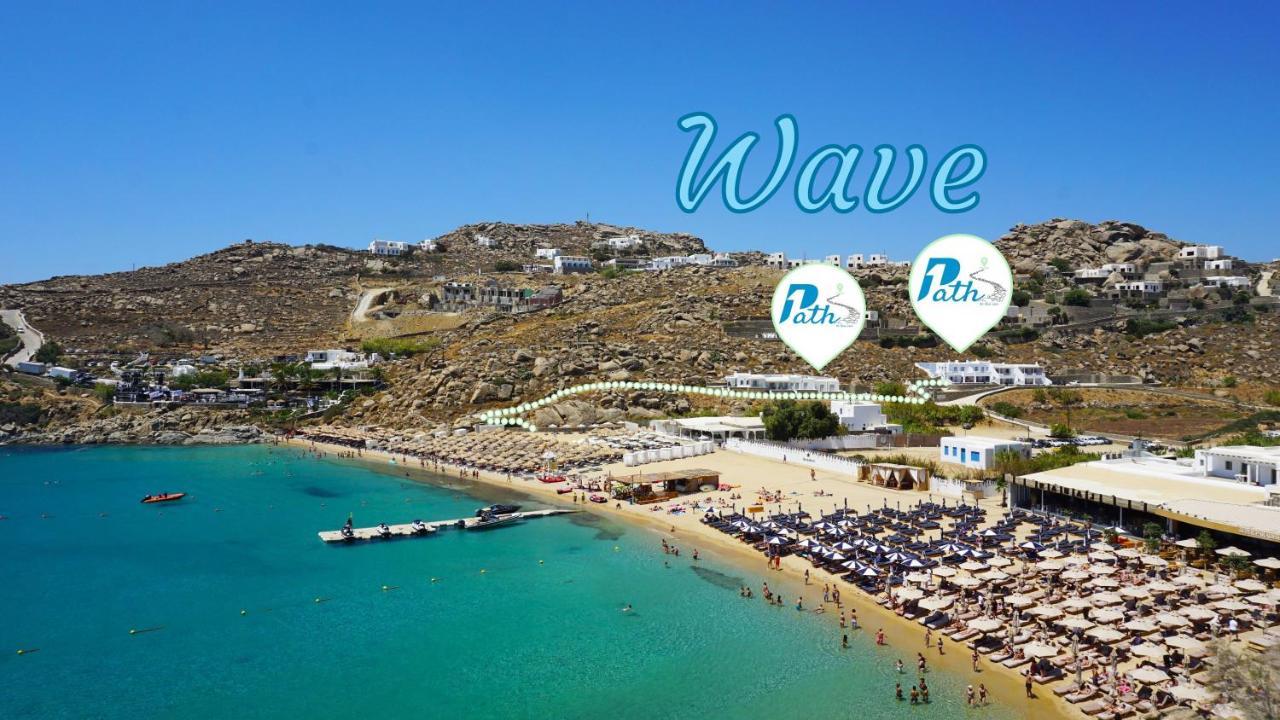 1Path Wave Mykonos Super Paradise Beach House Mykonos Town Buitenkant foto